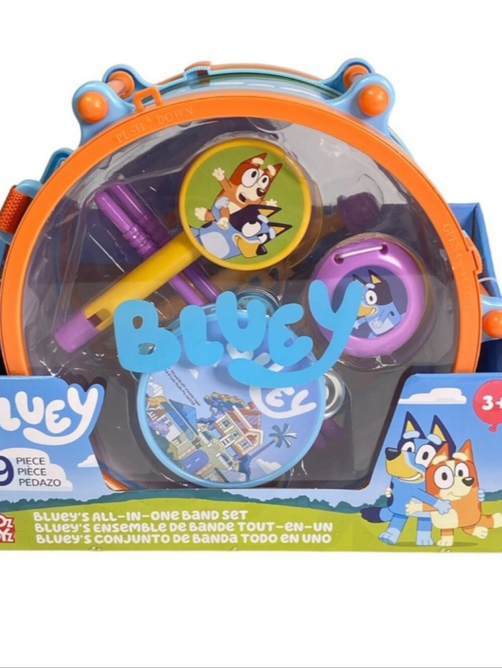 Bluey Kids Musical Band Set - Orange & Blue